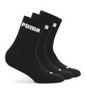 Puma Unisex-Adult Cotton Ess Quarter Regular Socks 3P, Black, 39/42 (68569502)