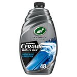 Turtle Wax Hybrid Solutions Ceramic Car Wash and Wax, 1.42L, Gentle pH Neutral Car Shampoo with Extreme Water Beading Paint Protection, High Gloss Spot-Free, Long-Lasting Car Wax Shine, Fruity Scent