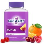 One A Day Women's Multivitamin Gummies - Daily Gummy Vitamins For Women With Vitamins A, C, D And Zinc To Support Immune Function, Biotin For Healthy Hair, Skin And Nails, And More, 130 Gummies