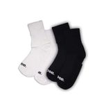 Bamboo Socks BLACK AND WHITE COMBO| GIN & TONIC | Unisex Ankle Length | Odour-Free & Breathable | Anti-bacterial | 3X Softer than Cotton Socks