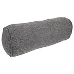 SEWOART Round Neck Pillow Roll Lumbar Pillow for Recliner Cushion Pillow Desk Chair Pillow Cotton Linen Grey Lumbar Pillow Roll Sleeping Pillow Roller Neck Pillow Cervical Pillow Round