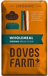 Doves Farm Organic 100% Strong Wholemeal Bread Flour 1.5kg (Pack of 5)