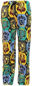 Bioworld Harry Potter Men's House Crest Lounge Sleep Pajama Pants Small