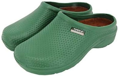 Mens/Womens Gardening Super Soft Clogs/Cloggies Lightweight with Cushioned Insole, Green, 7 US