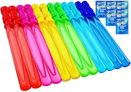 Joyin Toy 12 Pack 14’’ Big Bubble Wand Assortment (1 Dozen) - Super Value Pack of Summer Toy Party Favor