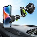 Suction Cup Holder Phone Mount Car 360° Rotating,Universal Ball Head Arm for Phone Car Holder Video Recording Vlog Ballhead Magic Arm Cell Phone for Car Dashboard Windshield Vehicle Sunroof