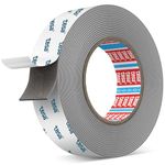 Emitever 6703 Double Sided Tape Heavy Duty - 20mm x 5.5m - Acrylic Foam Strong Adhesive Temperature Resistance Waterproof, For Automotive Bonding, Mounting, Fixing, Decorating, Office, Grey