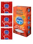 Skins AMSKUT12 Ultra Thin Premium Condoms Multipack, No Latex Smell and Extra Lubrication, Pack of 12