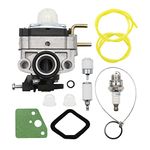 753-06258A Carburetor Replacement for Ryobi RY251PH RY253SS RY252CS RY254BC 2 Cycle 25cc Engine String Trimmer 753-06258 75306258A Carb with 560873001 Air Filter Tune-Up Kit