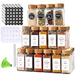 DIMBRAH Spice Jars with Label-4oz 3