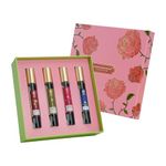Forest Essentials Luxury Unisex Liquid Perfume Gift Box|4 Long Lasting Floral Scents X 10Ml Each|Nargis, Rose, Oudh & Jasmine Saffron