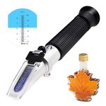 Brix Refractometer Range 0-10% Brix Testing synthetic machining Coolants, maple sap, Cutting Liquid, CNC, for maple syrup makers, low-concentrated sugar solutions, Tea, ATC +LED light & pipettes