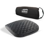 The White Willow Orthopedic Seat Cushion for Car & Travel – Memory Foam Tailbone Support Pillow for Sitting & Back Pain – Ideal for Office Chair, Flights, Bus, Train – Washable Cover – Grey