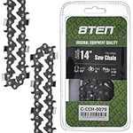 8TEN Full Chisel Chainsaw Chain 14 Inch .043 3/8 LP 50DL for Stihl MS170 MS180 023 MS210 009 010 MS201