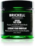 Brickell Men's Renewing Face Scrub for Men, Natural and Organic Deep Exfoliating Facial Scrub Formulated with Jojoba Beads, Coffee Extract and Pumice, 2 Ounce, Scented