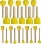 WAFJAMF 20-Pieces Assorted Size Round Sponges Brush Set, Paint Tools for Kids