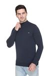 GODFREY Men's Acrylic Blend Turtle Neck Sweater (GFA70396386A_Air Force_L_Airforce_L)