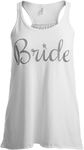 Ann Arbor T-shirt Co. Bride | Flowy, Silky, Racerback Women's Bridal Tank Top-Ladies,S White