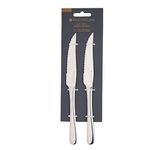 MasterClass Steak Knives Set, Two Stainless Steel Knives for Steak, Serrated Edges for Effortless Cutting, Stain and Corrosion Resistant, Dishwasher Safe, Silver