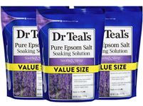 Dr Teal's Epsom Salt 3-Pack (21lbs Total) Lavender Soothe & Sleep