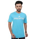 Adidas Men Cotton ARGENTINA Tee,Football T-Shirts,BRCYAN , Large