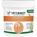 Vets Best Clean Eye Round Pads (100 pads In a Tub) (One Size) (White)