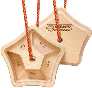 POWER GUIDANCE Hangboard Climbing Finger Board Climbing Board to Strengthen The Climbing Grip Made of Wood for Indoors and Outdoors