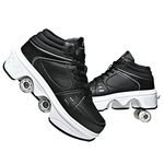 TAILORIA Four-Wheel Outdoor Roller Skate Shoes Unisex Roller Shoes Detachable Skate Shoes Kids Shoes with Wheels Skating Cool Running Shoes