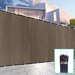 CIELO COLORIDO 6' x 50' Brown Fence Privacy Screen, Custom, with Bindings, Heavy Duty for Gardens,Backyard, Patio, Construction Project, Outdoor Events,Professional Manufacturer.