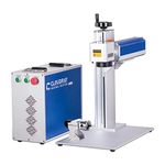 Cloudray JPT M7 60W MOPA Fiber Laser Marking Machine Engraver Metal Tainless Steel for Metal Marking (300x300mm / 11.8"x11.8") with Rotary Axis