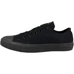 Converse All Star Low Trainers Black Mono Canvas - 5 UK