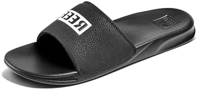 Reef Men's Sandals | One Slide, Black, 10