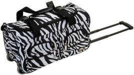 Rockland Melbourne Hardside Expandable Spinner Wheel Luggage, Zebra, 22", Melbourne Hardside Expandable Spinner Wheel Luggage