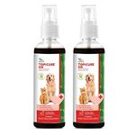 Natural Remedies Topicure Pet Wound Healing Spray for Dogs and Cats of All Breeds, 75ml x 2 (Pack of 2)