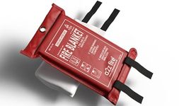 Fire Blanket in Soft Case 1m x 1m – EU TUV Kitemarked Equivalent to BSi Kitemark - Easy to Install & quick To Deploy In Emergency - A2Z Fire