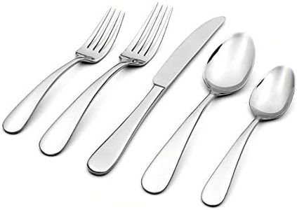 Oneida Tendu 20 Piece Everyday Flatware Set, Service for 4, 18/0 Stainless Steel, Silverware Set