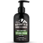 Men’s Hair Styling Cream - Made in Canada - Style Your Hair in Seconds - Quick Styling Hair Product with Light Reworkable Hold & Low Shine for Modern Hairstyles - No Artificial Fragrance - For All Hair Types - 8 oz