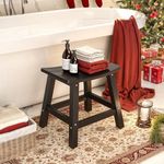 DWVO Poly Lumber Shower Bench, Shower Stool, Water Resistant & Non Slip Design Shower Seat, Shower Bath Chairs Spa Stool for Bathroom (Black)