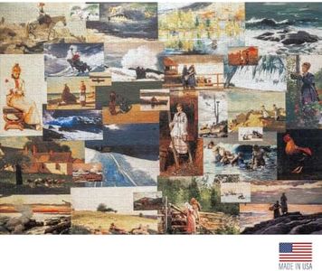 Aether Puzzles - Winslow Homer: The American Spirit Puzzle, Premium 1000 Piece Jigsaw Puzzle for Adults, Glare-Free, Soft-Touch Puzzles, Made in USA, 26.6" x 19.25"
