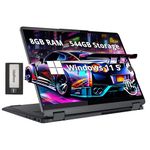 Lenovo IdeaPad Flex 5i 2-in-1 14" FHD+ Touchscreen Laptop, Intel i3-1215U, 8GB LPDDR4, 544GB Storage(256GB SSD +288GB Docking Station Set), Backlit Keyboard, Fingerprint Reader, Win 11 S, Storm Grey