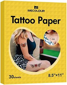 MECOLOUR Printable Temporary Tattoo Paper 8.5"X11"-30 Sets for Inkjet printer DIY Image Transfer Decal Paper for Skin, For Celebrate Festivals, Parties, Birthday Bashes,New Year