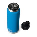 YETI Rambler 36 oz Bottle, Vacuum Insulated, Stainless Steel with Chug Cap, Big Wave Blue