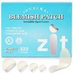 AUSLKA Large Pimple Patches (22 Strips), Hydrocolloid, XL-Invisible-Ultra Thin Spot Stronger Absorption, Long Size, Suitable For Larger-area Outbreaks