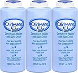 Caldesene Cornstarch Baby Powder with Zinc Oxide, Talc-Free Baby Powder, 5 Oz (3 Pack)