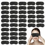 210 PCS Sleep Masks Bulk Eye Mask, Liubeili Sleeping Mask Blindfold Eye Cover Team Building Games Party with Nose Pad and Adjustable Strap for Women Men Kids 4 Layers Black