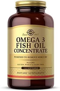 Solgar Omega-3 Fish Oil Concentrate, 240 Softgels - Support for Cardiovascular, Joint & Brain Health - Contains EPA & DHA Omega 3 Fatty Acids - Non GMO, Gluten Free, Dairy Free - 120 Servings