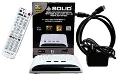 Tech-Unique Presents Solid HDS2X-7290 S2X, HEVC 8bits H.265 Free-to-Air Set-Top Box with Inbuilt WiFi for Watch YouTube and 25 Online Tv Channels Multi Language