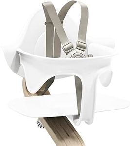 Stokke Nomi Baby Set, White - Provides Side & Back Support While Baby Learns to Sit - Includes Removable Harness for Ages 6-36 Months - Compatible with All Nomi Chairs