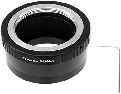 Fotasy Adjustable M42 Lens to M43 Adapter, 42mm Screw Mount to MFT, fits Olympus E-PL8 E-PL9 E-M1 E-M5 E-M10 I II III E-PM2 E-PM1 Pen-F E-M1X/ Panasonic G7 G9 GF8 GH5 GX7 GX8 GX9 GX85 GX80 G90 G91