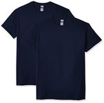 Gildan Men's G2000 Ultra Cotton Adult T-Shirt, 2-Pack, navy, Large
